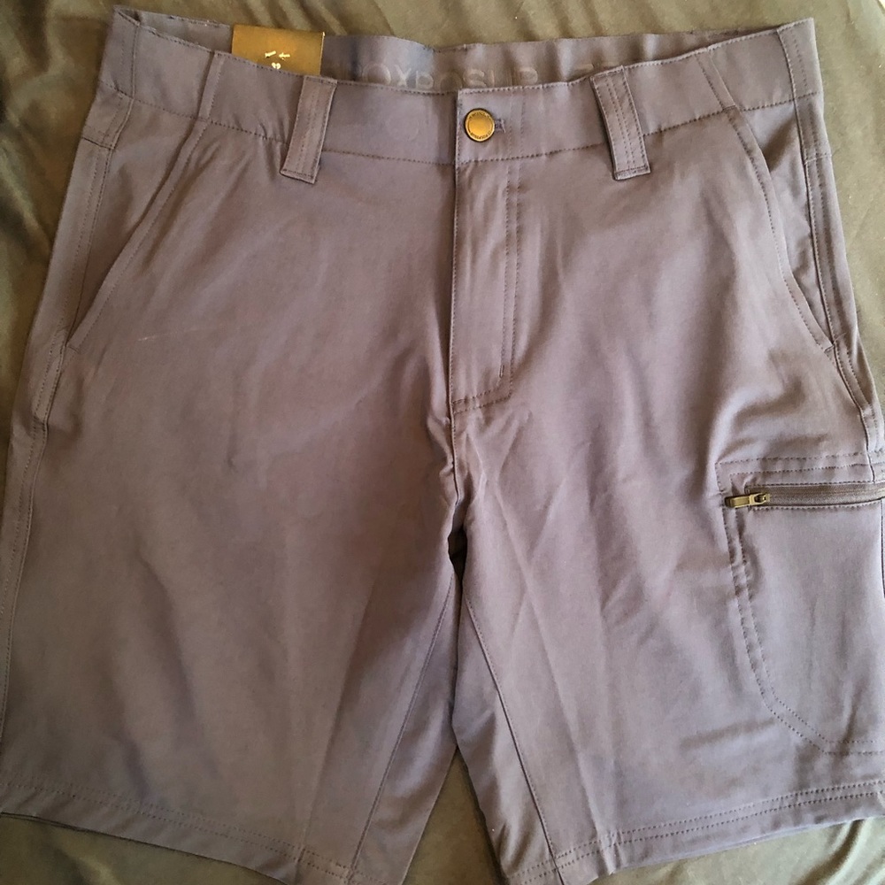 ZeroXposur Men’s Blue Stretch Travel Shorts NWT